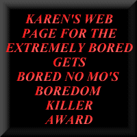 Bored No Mo's Boredom Killer Award